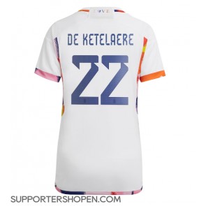 Belgien Charles De Ketelaere #22 Borta Matchtröja Dam VM 2022 Kortärmad